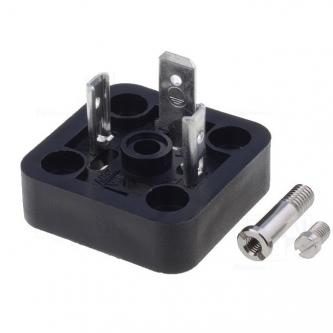 Male connector of DIN 3pin plug without thread